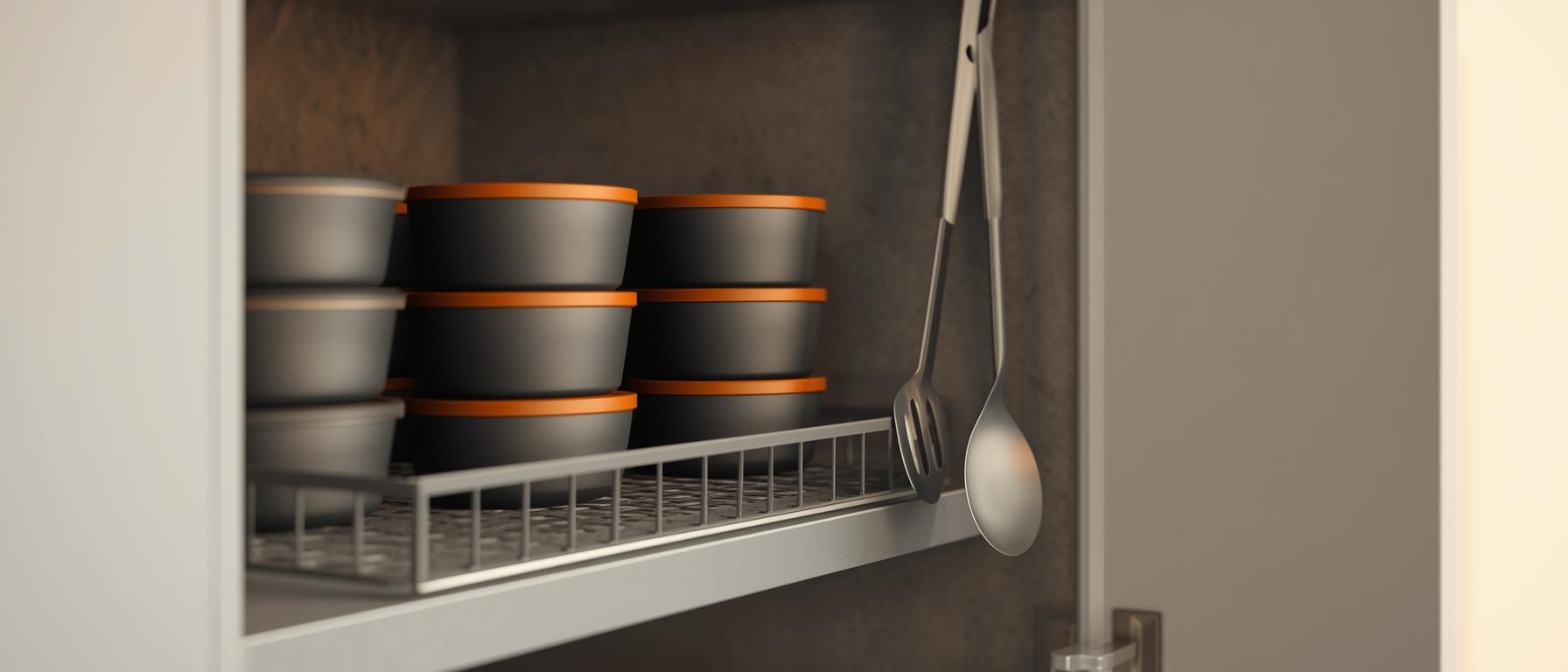 Which storage options fit small kitchens best